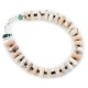 Certified Authentic Navajo .925 Sterling Silver White Howlite Native American Bracelet 12975-5 Certified Authentic Navajo .925 Sterling Silver White Howlite Native American Bracelet 12975-5