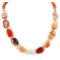Nickel Carnelian Navajo Necklace 25321-4