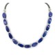 Certified Authentic Navajo Nickel Natural Lapis Lazuli Hematite Native American Necklace 25320-2