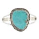 Handmade Certified Authentic Navajo .925 Sterling Silver Natural Turquoise Native American Bracelet 12981