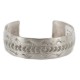 Nickel Navajo Mountain Handmade Certified Authentic Native American Bracelet 12980