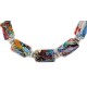Certified Authentic Navajo .925 Sterling Silver Multicolor Glass Natural Hematite Set 17057