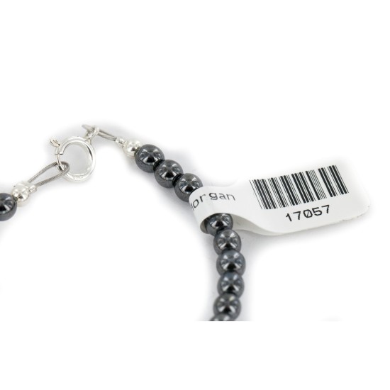 Certified Authentic Navajo .925 Sterling Silver Multicolor Glass Natural Hematite Set 17057