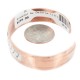 Navajo .925 Sterling Silver Handmade Certified Authentic Pure Copper Native American Bracelet 18135