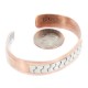 Navajo .925 Sterling Silver Handmade Certified Authentic Pure Copper Native American Bracelet 18135