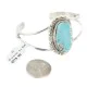 Handmade Navajo .925 Sterling Silver Natural Turquoise Native American Cuff Bracelet 12997 Handmade Navajo .925 Sterling Silver Natural Turquoise Native American Cuff Bracelet 12997