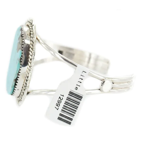 Handmade Navajo .925 Sterling Silver Natural Turquoise Native American Cuff Bracelet 12997 Handmade Navajo .925 Sterling Silver Natural Turquoise Native American Cuff Bracelet 12997