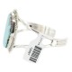 Handmade Certified Authentic Navajo .925 Sterling Silver Natural Turquoise Native American Cuff Bracelet 12997