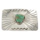 Handmade Certified Authentic Navajo Nickel Natural Turquoise Native American Buckle 1209