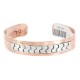 Navajo .925 Sterling Silver Handmade Certified Authentic Pure Copper Native American Bracelet 18135
