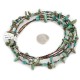 3 Strand Certified Authentic Navajo .925 Sterling Silver Natural Turquoise Native American Necklace 750107-41 3 Strand Certified Authentic Navajo .925 Sterling Silver Natural Turquoise Native American Necklace 750107-41
