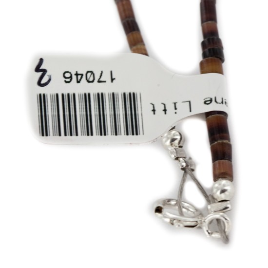 Delicate Certified Authentic Navajo .925 Sterling Silver Natural Turquoise Multicolor Stones Native American Necklace 17046-3 Delicate Certified Authentic Navajo .925 Sterling Silver Natural Turquoise Multicolor Stones Native American Necklace 17046-3
