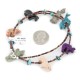 Delicate Certified Authentic Navajo .925 Sterling Silver Natural Turquoise Multicolor Stones Native American Necklace  17046-2