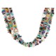 3 Strand Certified Authentic Navajo .925 Sterling Silver Natural Multicolor Stones Native American Necklace  25318