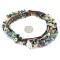 3 Strand Navajo .925 Sterling Silver Natural Multicolor Stones Native American Necklace 25318 3 Strand Navajo .925 Sterling Silver Natural Multicolor Stones Native American Necklace 25318
