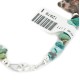 Delicate Certified Authentic Navajo .925 Sterling Silver Natural Turquoise Jasper Native American Bracelet 12979-1