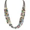 3 Strand Navajo .925 Sterling Silver Natural Multicolor Stones Native American Necklace 25318 3 Strand Navajo .925 Sterling Silver Natural Multicolor Stones Native American Necklace 25318