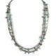3 Strand Certified Authentic Navajo .925 Sterling Silver Natural Turquoise Native American Necklace 750107-41 3 Strand Certified Authentic Navajo .925 Sterling Silver Natural Turquoise Native American Necklace 750107-41