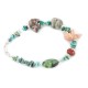 Delicate Certified Authentic Navajo .925 Sterling Silver Natural Turquoise Jasper Native American Bracelet 12979-1