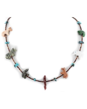 Delicate Certified Authentic Navajo .925 Sterling Silver Natural Turquoise Multicolor Stones Native American Necklace 17046-3 Delicate Certified Authentic Navajo .925 Sterling Silver Natural Turquoise Multicolor Stones Native American Necklace 17046-3