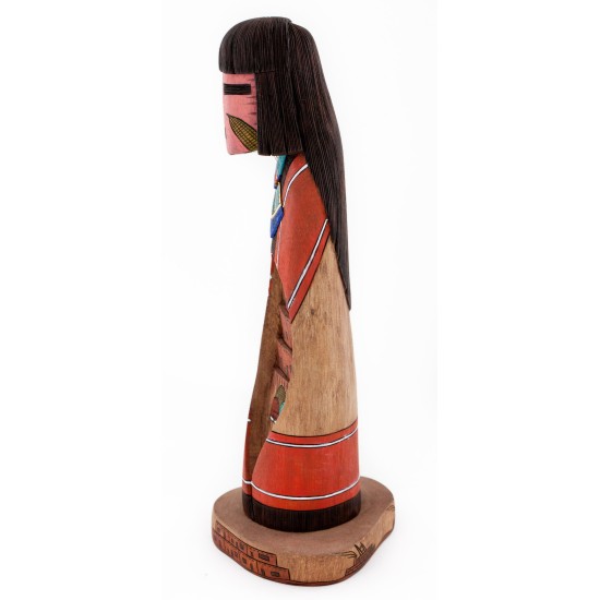 Handmade Handpainted Certified Authentic Leander Tena Khongva Hopi Native American Kachina 10899