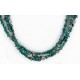 Certified Authentic 3 Strand Navajo .925 Sterling Silver Natural Turquoise and Mother of Pearl Native American Necklace 25267 Certified Authentic 3 Strand Navajo .925 Sterling Silver Natural Turquoise and Mother of Pearl Native American Necklace 25267