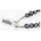 3 Strand Navajo .925 Sterling Silver Natural Turquoise and Mother of Pearl Native American Necklace 25267