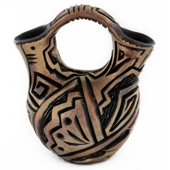 Navajo Holbrook Wedding Vase, Handmade Pottery 102493-2 Navajo Holbrook Wedding Vase, Handmade Pottery 102493-2