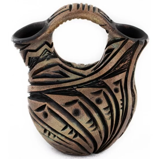 Navajo Holbrook Wedding Vase, Handmade Pottery 102493-2 Navajo Holbrook Wedding Vase, Handmade Pottery 102493-2