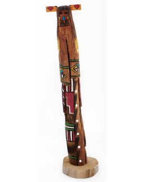 $200 Handmade Handpainted Certified Authentic Hopi Longhair Flavor Dancer Signed Native American Kachina 19115