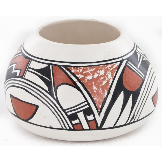 $200 Handmade Handpainted Certified Authentic Hopi R.Tsinnij Keams Canyon Native American Pottery 102494-7