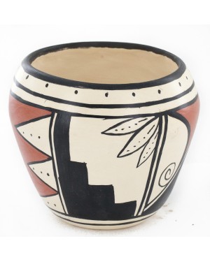 $200 Handmade Handpainted Certified Authentic Hopi R.Tsinnij Keams Canyon Native American Pottery 2 102494-4