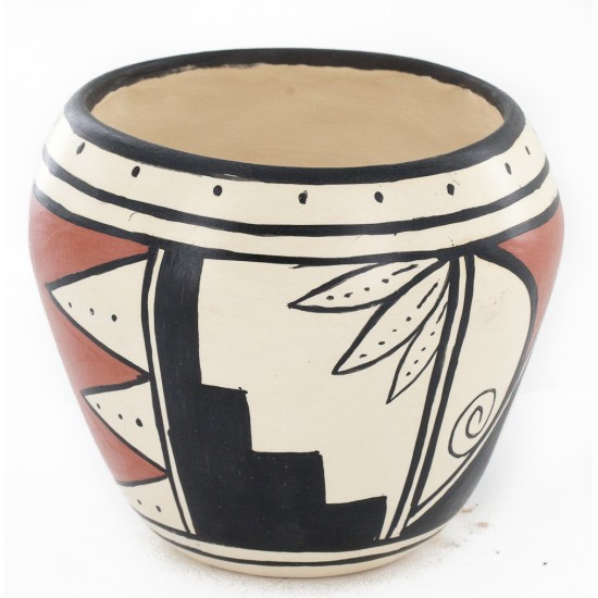 $200 Handmade Handpainted Certified Authentic Hopi R.Tsinnij Keams Canyon Native American Pottery 2 102494-4