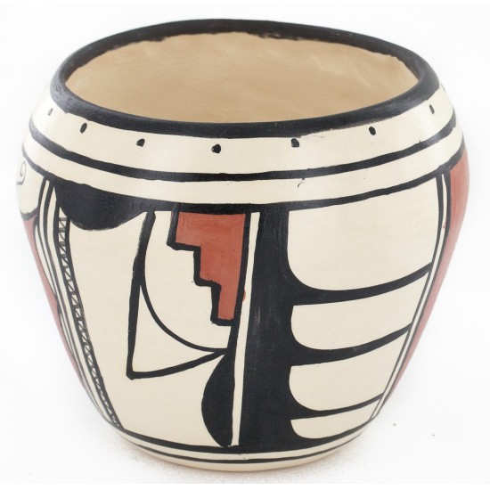 $200 Handmade Handpainted Certified Authentic Hopi R.Tsinnij Keams Canyon Native American Pottery 2 102494-4