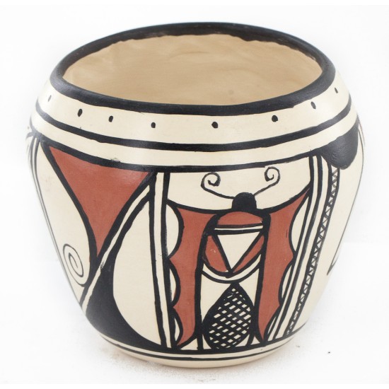 $200 Handmade Handpainted Certified Authentic Hopi R.Tsinnij Keams Canyon Native American Pottery 2 102494-4