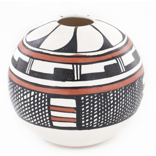 $200 Handmade Handpainted Certified Authentic Hopi R.Tsinnij Keams Canyon Native American Pottery 2 102494-6
