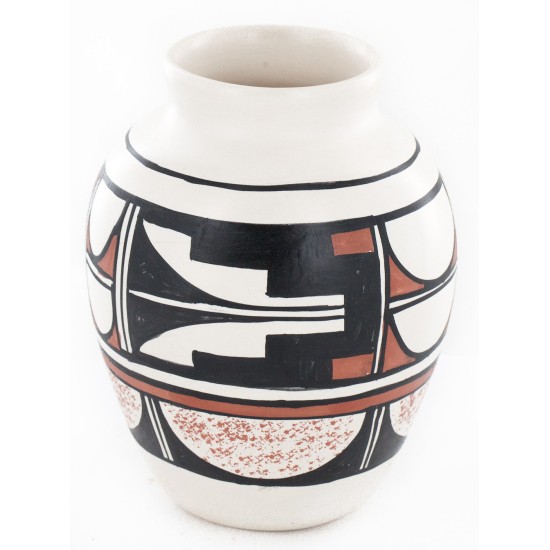 $240 Handmade Handpainted Certified Authentic Hopi R.Tsinnij Keams Canyon Native American Pottery 102494-16