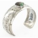 Handmade Horse Certified Authentic Navajo Nickel Natural Turquoise Native American Bracelet 01 12784-12