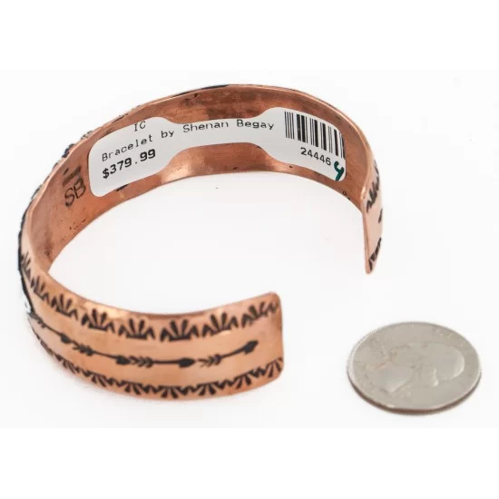 Handmade Arrow Navajo Pure .925 Sterling Silver and Copper Native American Bracelet 244446-4 Handmade Arrow Navajo Pure .925 Sterling Silver and Copper Native American Bracelet 244446-4