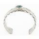 Handmade Kokopelli Certified Authentic Navajo Nickel Natural Turquoise Native American Bracelet 01 12784-5