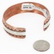 Handmade Certified Authentic Navajo Pure .925 Sterling Silver and Copper Native American Bracelet 24447-1
