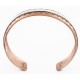 Handmade Certified Authentic Navajo Pure .925 Sterling Silver and Copper Native American Bracelet 24447-1