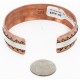 Handmade Certified Authentic Navajo Pure .925 Sterling Silver and Copper Native American Bracelet 24447-1