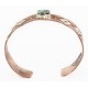 Handmade Certified Authentic Navajo Natural Turquoise Pure .925 Sterling Silver and Copper Native American Bracelet 1286-2