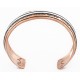 Handmade Certified Authentic Navajo Pure .925 Sterling Silver and Copper Native American Bracelet 24452-1