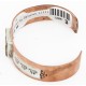 Handmade Horse Certified Authentic Navajo Pure .925 Sterling Silver and Copper Natural Turquoise Native American Bracelet  1286-3