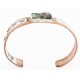 Handmade Horse Certified Authentic Navajo Pure .925 Sterling Silver and Copper Natural Turquoise Native American Bracelet  1286-3