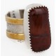 12kt Gold Filled 925 Sterling Silver Handmade Certified Authentic Navajo Natural Tigers Eye Native American Ring  12625