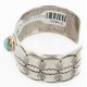 Handmade Certified Authentic Natural Turquoise Navajo Nickel Native American Bracelet  12784-16
