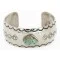 Handmade Navajo Natural Turquoise Nickel Native American Bracelet 12784-1 Handmade Navajo Natural Turquoise Nickel Native American Bracelet 12784-1